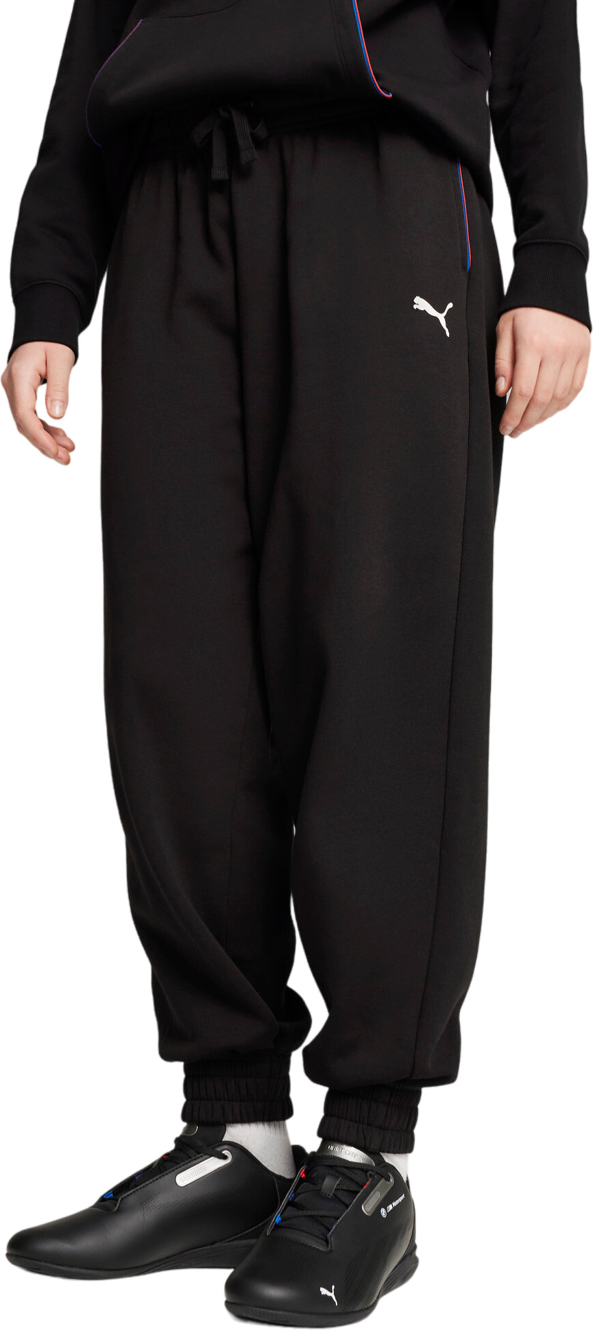 

Спортивные брюки женские PUMA BMW MMS ESS+ Pants черные S, Черный, BMW MMS ESS+ Pants