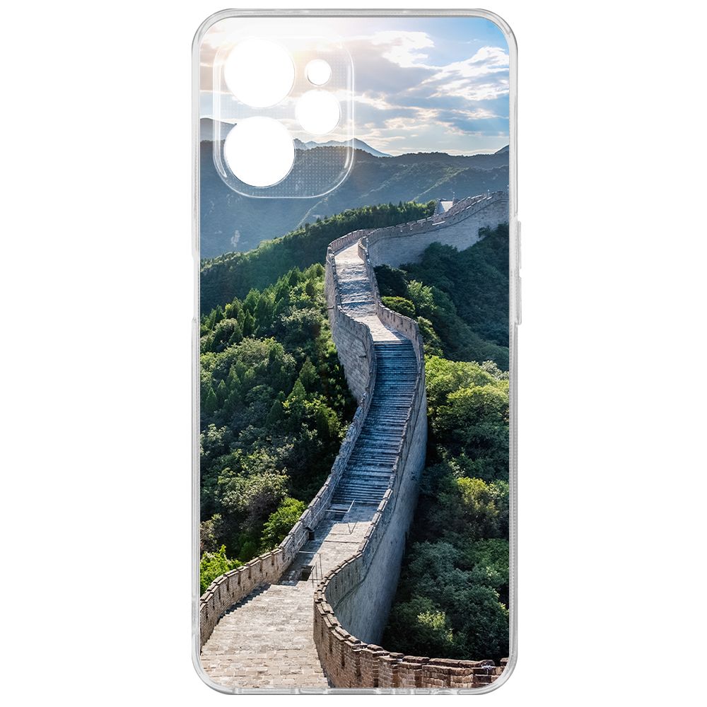 Чехол-накладка Krutoff Clear Case Китай, Великая Стена для Realme 10 5G