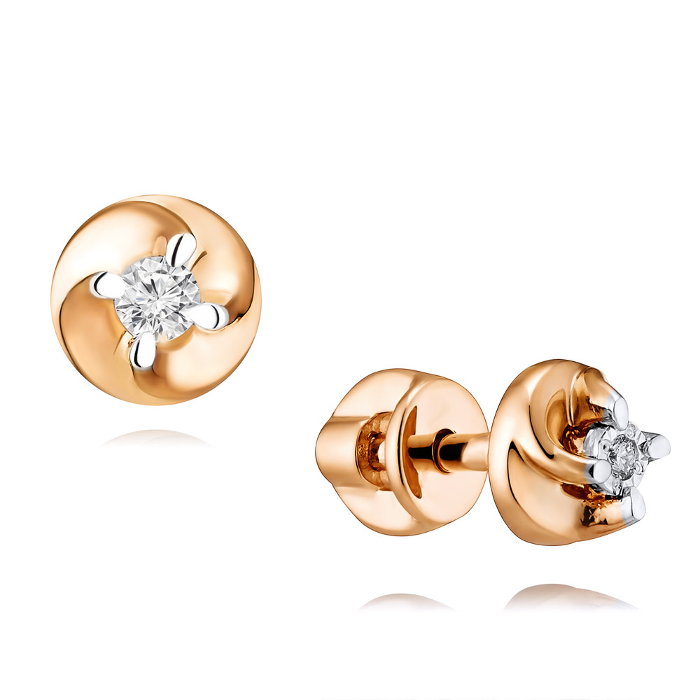 

Серьги из красного золота с бриллиантом ADAMAS 21035778/01-А50Д-41, 21035778/01-А50Д-41