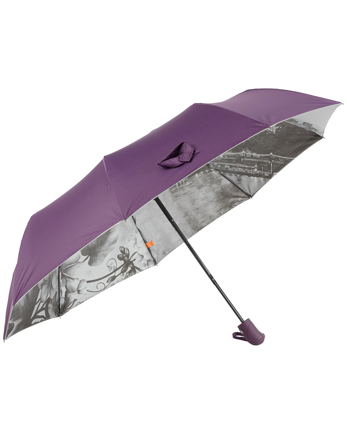 Зонт женский frei Regen 825-FCV фиолетовый/серебристый