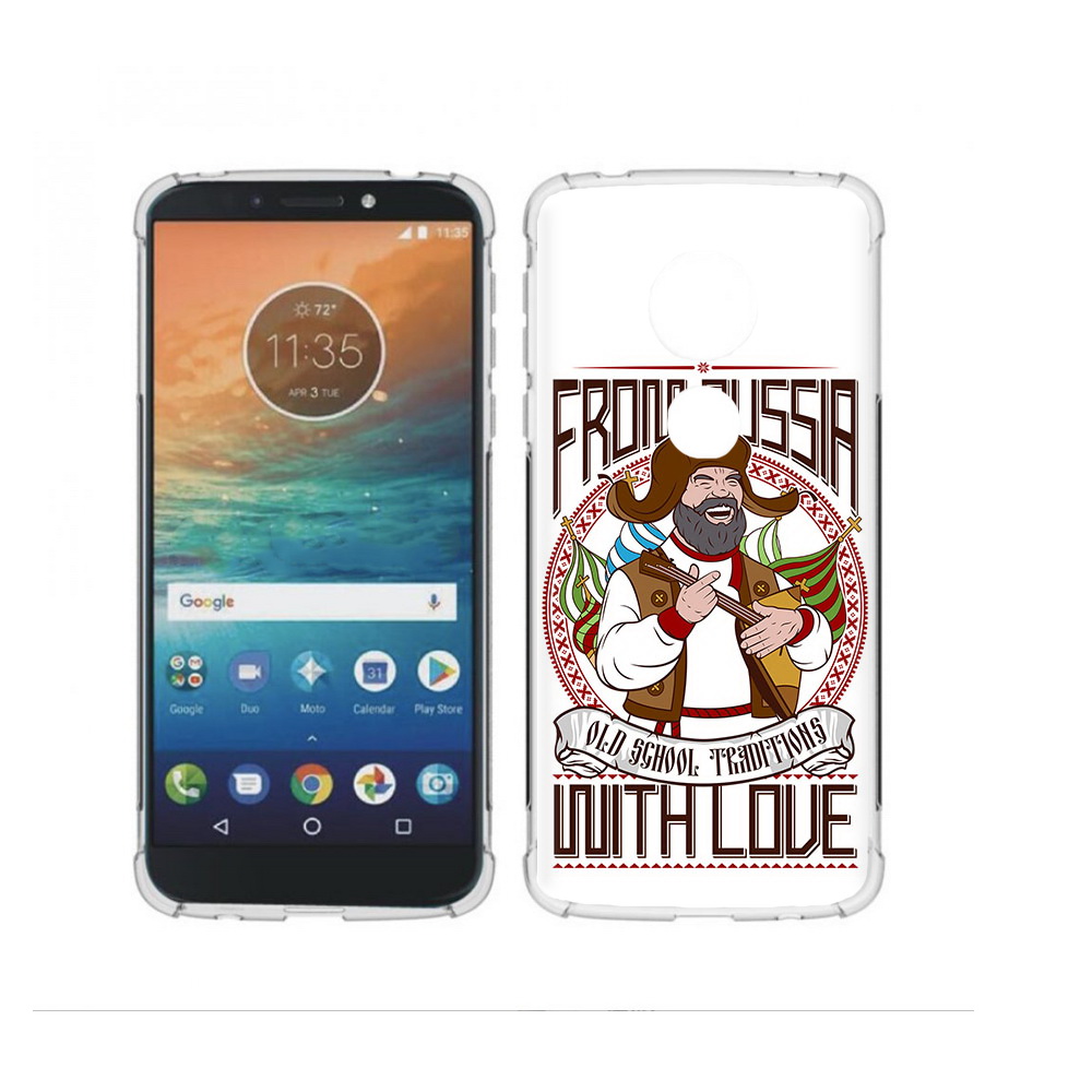 

Чехол MyPads Tocco для Motorola Moto G4 Play русский мужчина (PT115793.374.590), Прозрачный, Tocco