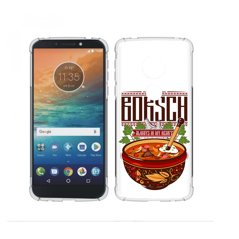 

Чехол MyPads Tocco для Motorola Moto G4 Play русский борщ (PT115793.374.589), Прозрачный, Tocco