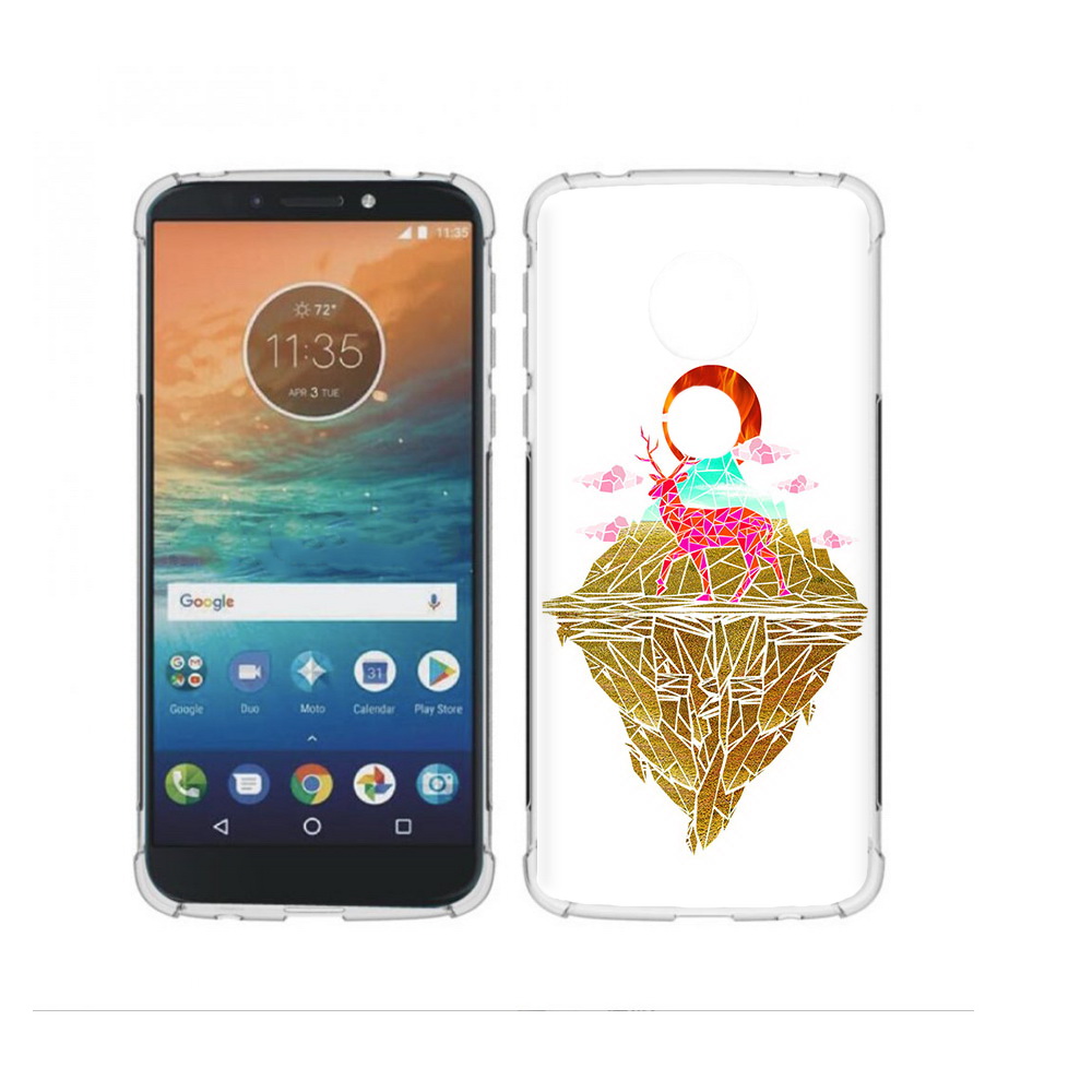 

Чехол MyPads Tocco для Motorola Moto G4 Play розовый олень абстракция (PT115793.374.586), Прозрачный, Tocco