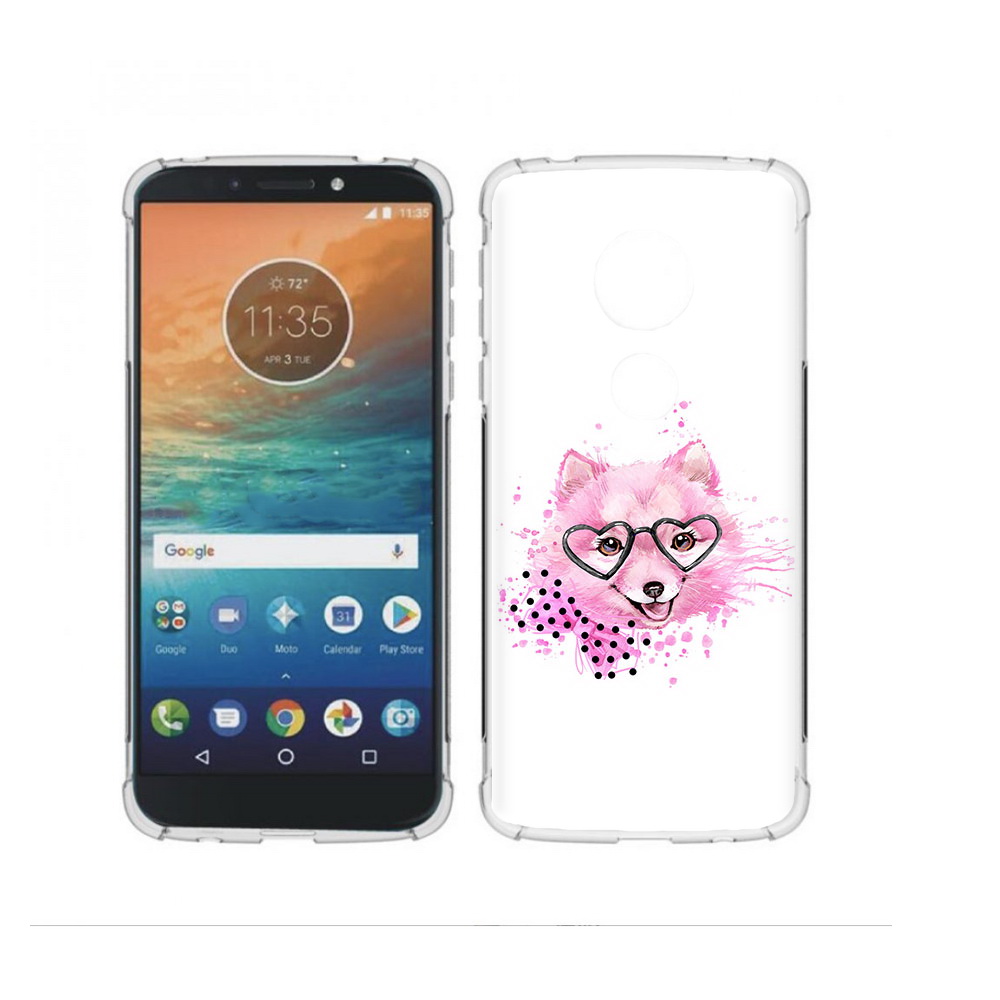 

Чехол MyPads Tocco для Motorola Moto G4 Play розовый волченок (PT115793.374.585), Прозрачный, Tocco