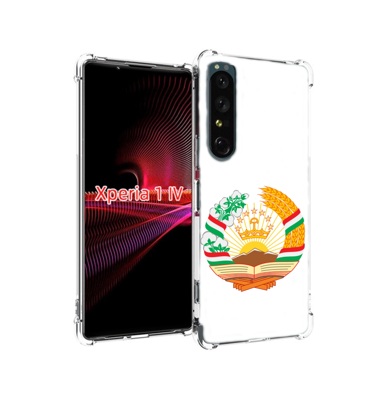 

Чехол накладка MyPads герб-таджикистана для Sony Xperia 1 IV, Прозрачный, Tocco