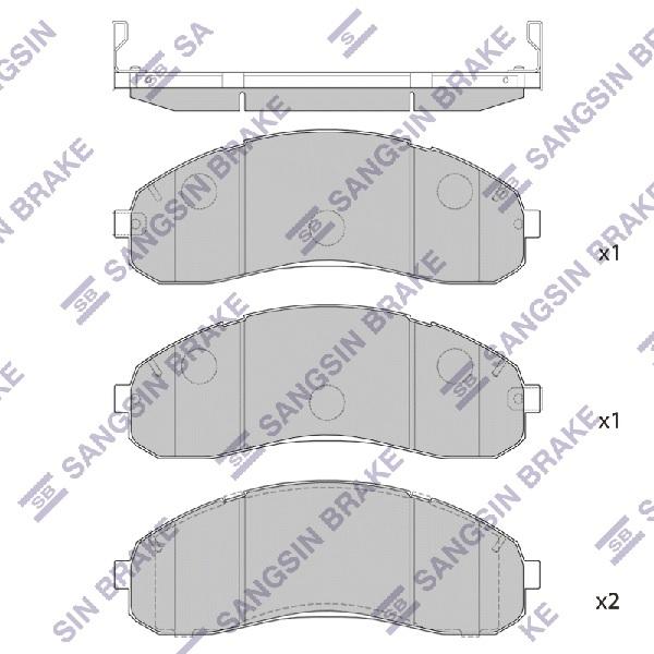 

Тормозные колодки Sangsin brake передние SP1148