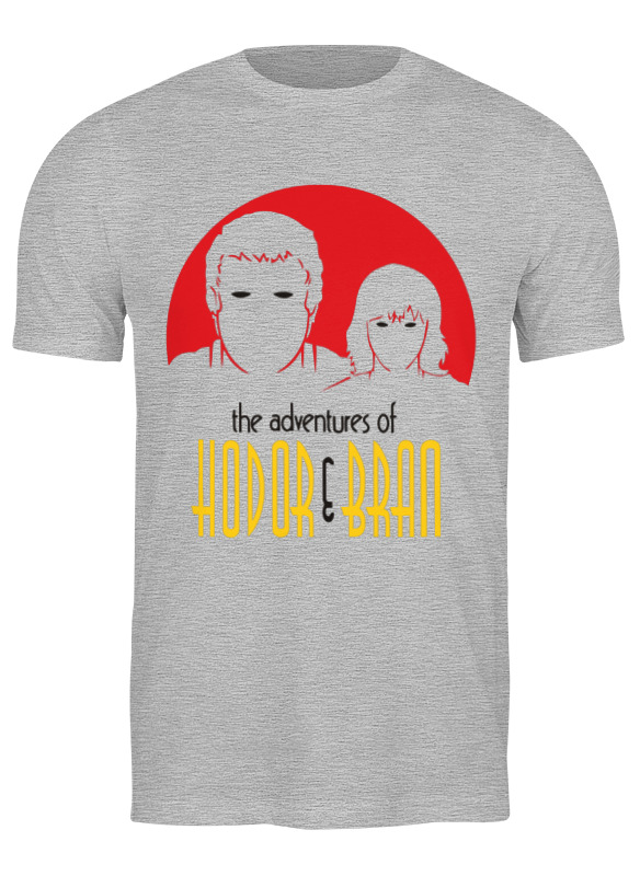 

Футболка мужская Printio Hodor & bran серая 3XL, Hodor & bran