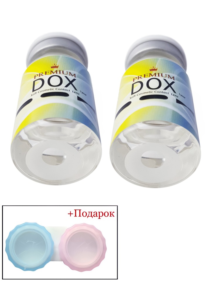 Цветные контактные линзы DOX CrazyF50 WHITE 0.00+Container;BC:8.6;DIA:14.2