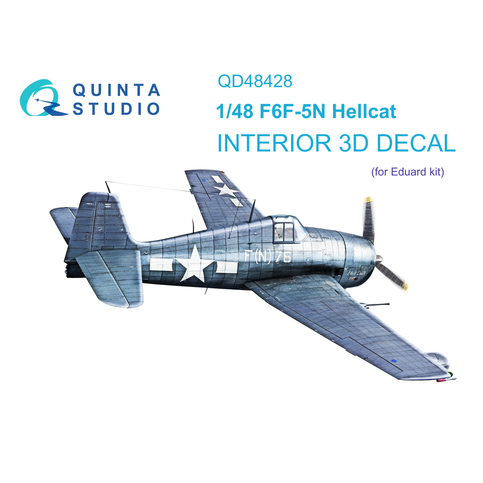 

3D Декаль Quinta Studio интерьера кабины F6F-5 Hellcat Eduard QD48428, Цветной