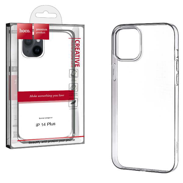 

Чехол Hoco для iPhone 14 Plus (6.7) TPU прозрачный (IS788684)