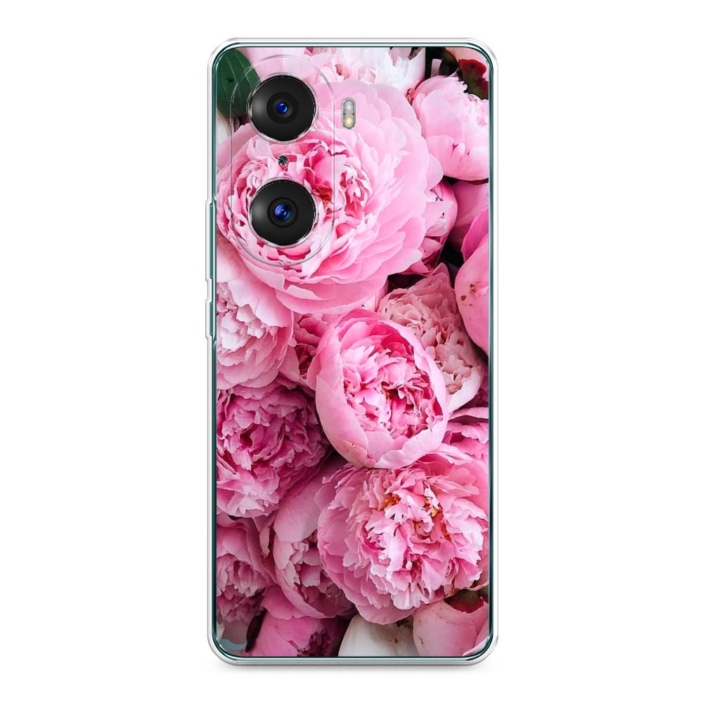 

Чехол на Honor 60 Pro "Розовые пионы", Бежевый;розовый, 6106750-2