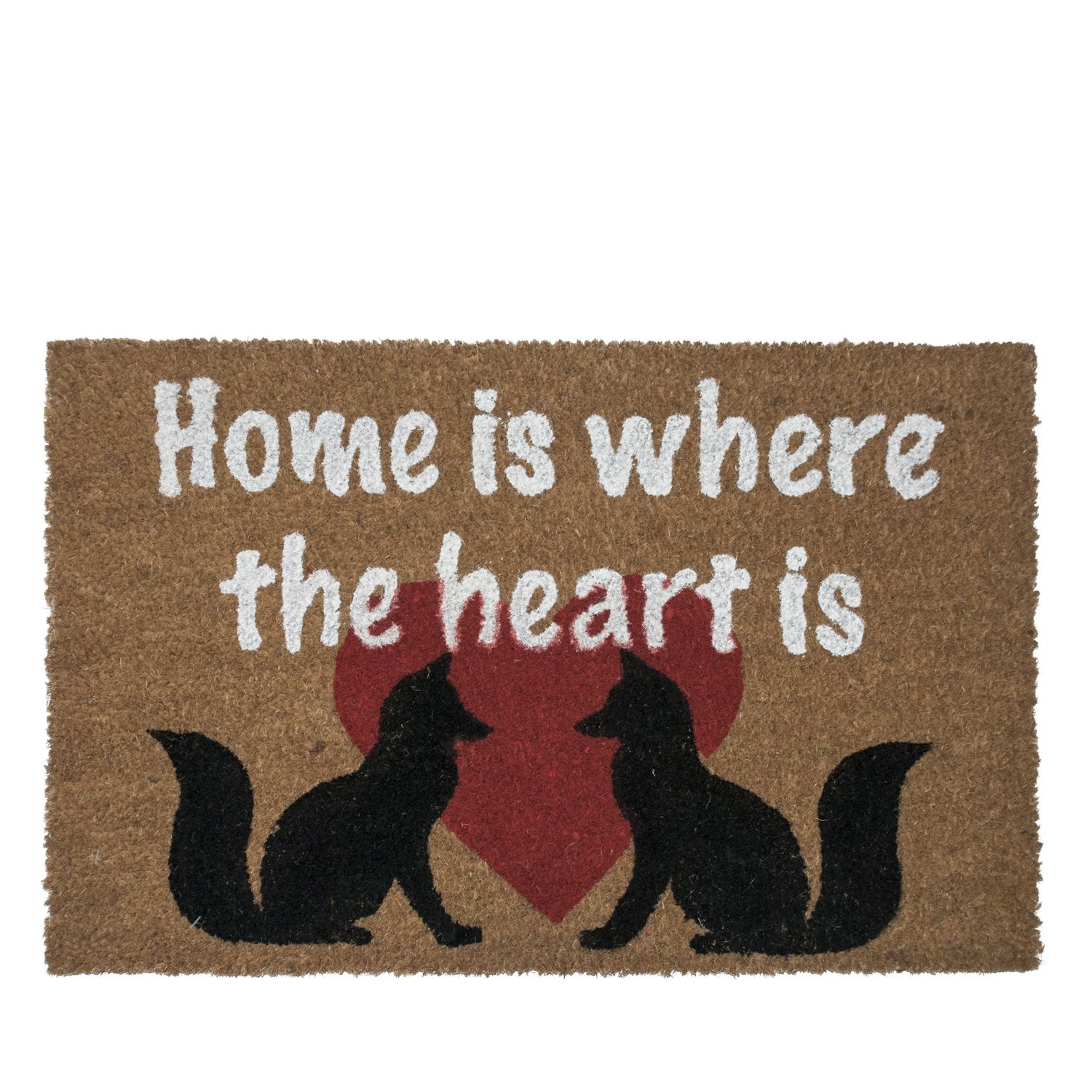 Коврик придверный Borghouse Home is where the heart is размер 60 x 40 см