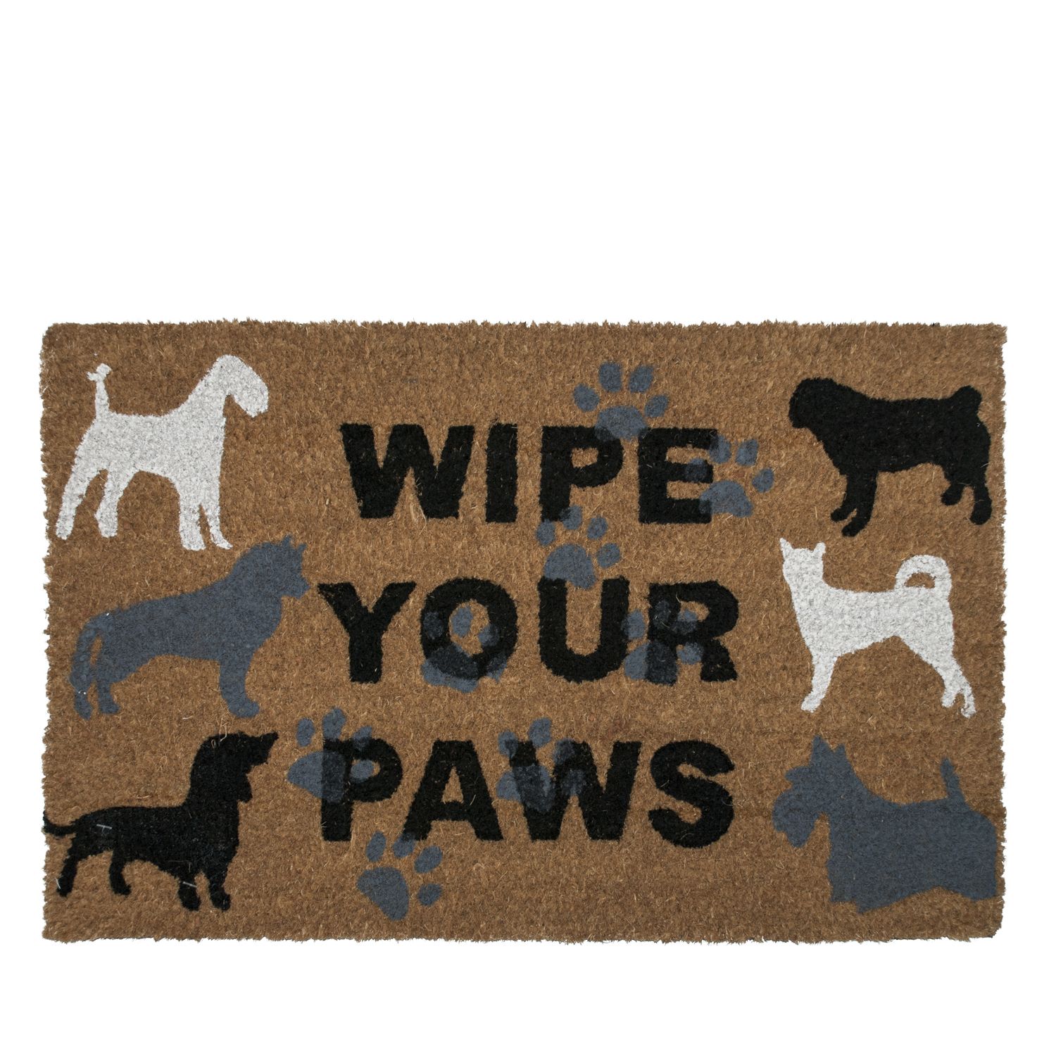 Коврик придверный Borghouse Wipe your paws размер 60 x 40 см