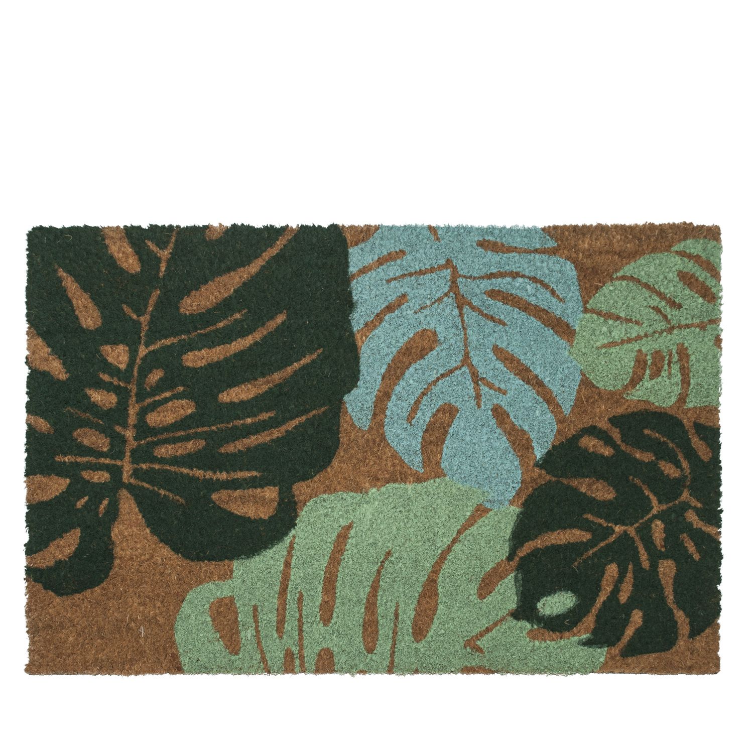 Коврик придверный Borghouse Tropical leaves размер 60 x 40 см