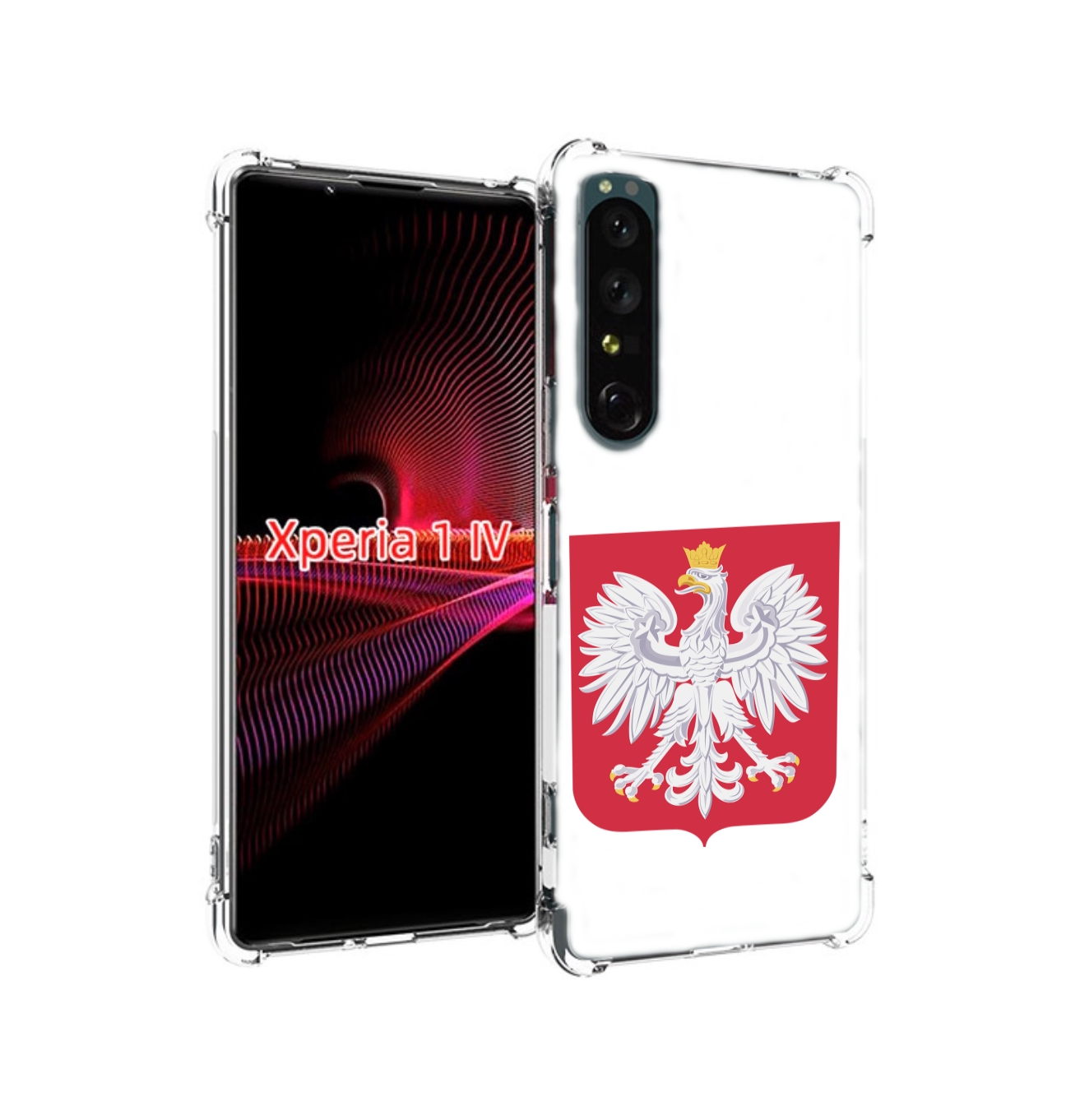 

Чехол накладка MyPads герб-польши для Sony Xperia 1 IV, Прозрачный, Tocco