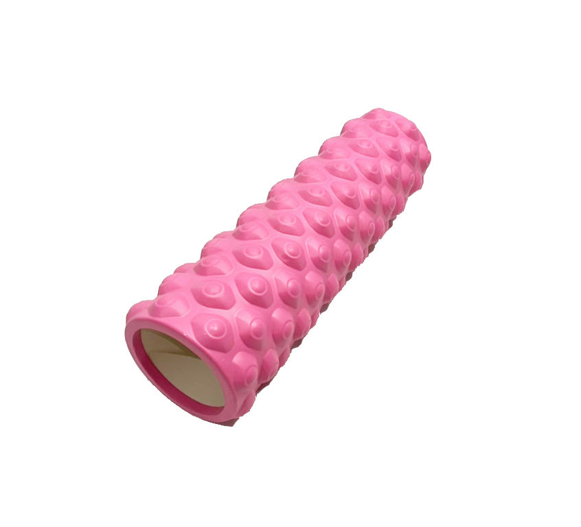 Ролик массажный для йоги Coneli Yoga Dote 45x14 см розовый