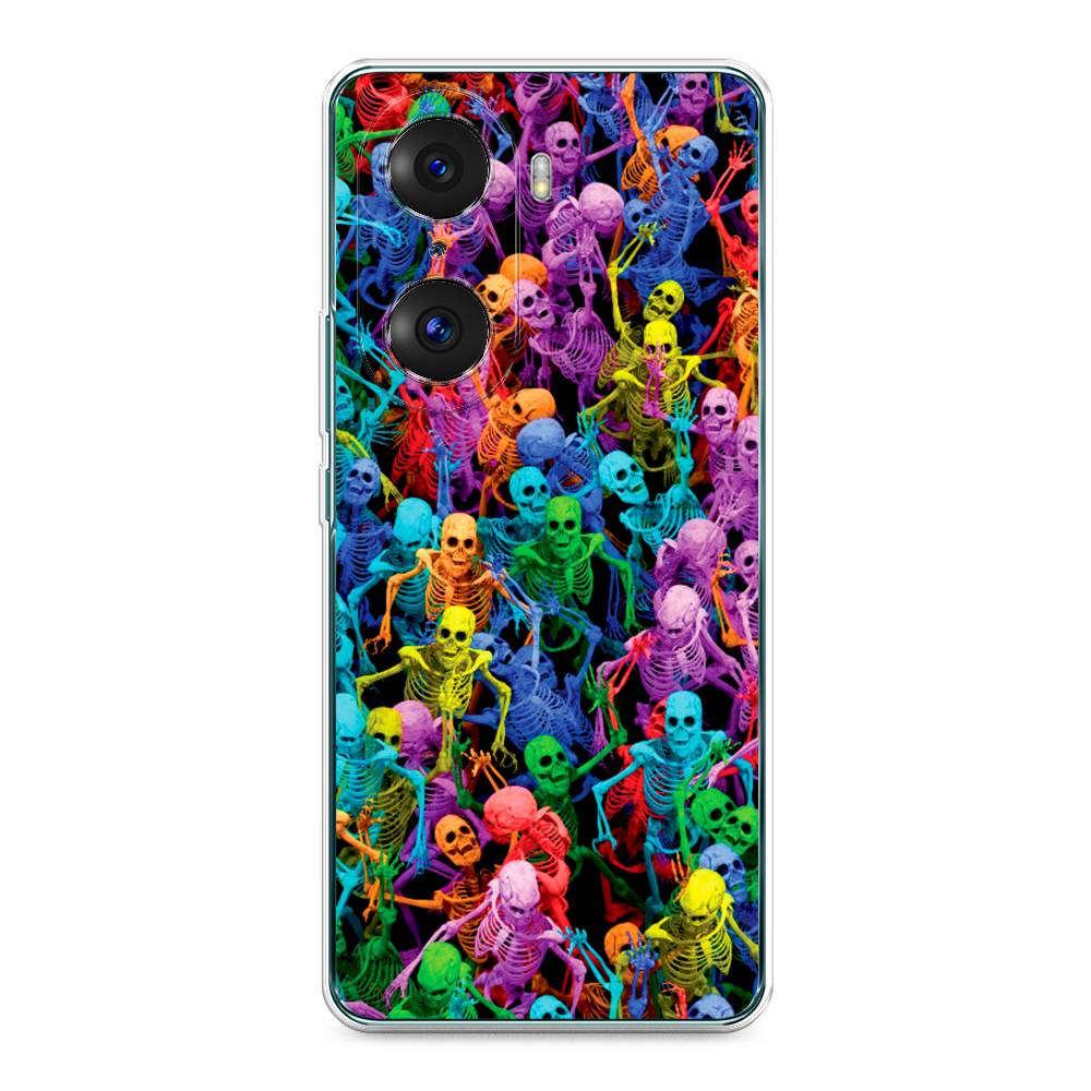

Чехол на Honor 60 Pro "Вечеринка скелетов", Фиолетовый;желтый;оранжевый, 6106750-6