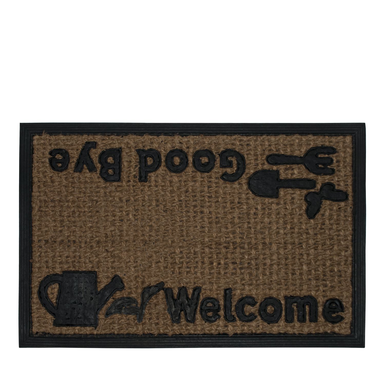 Коврик придверный Borghouse Welcome to good day размер 60 x 40 см