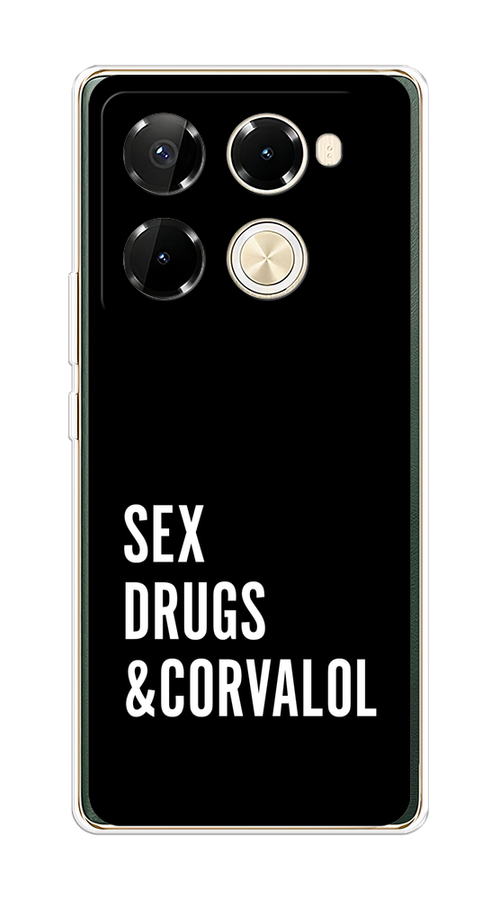 

Чехол на Infinix Note 40 Pro 5G/Note 40 Pro Plus "Corvalol", Черный;серый;белый, 3106050-1
