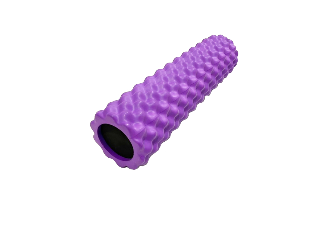 Ролик массажный для йоги Coneli Yoga Bulge 45x12.5 см фиолетовый