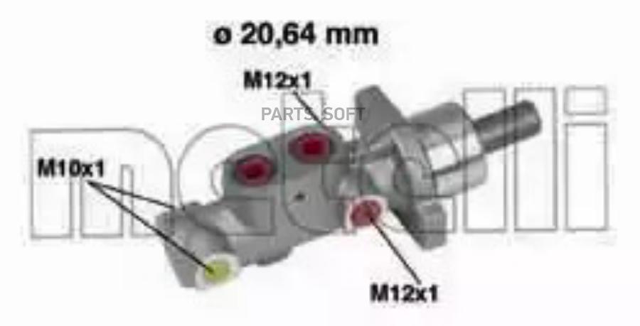 

Главный тормозной цилиндр (20 64mm)