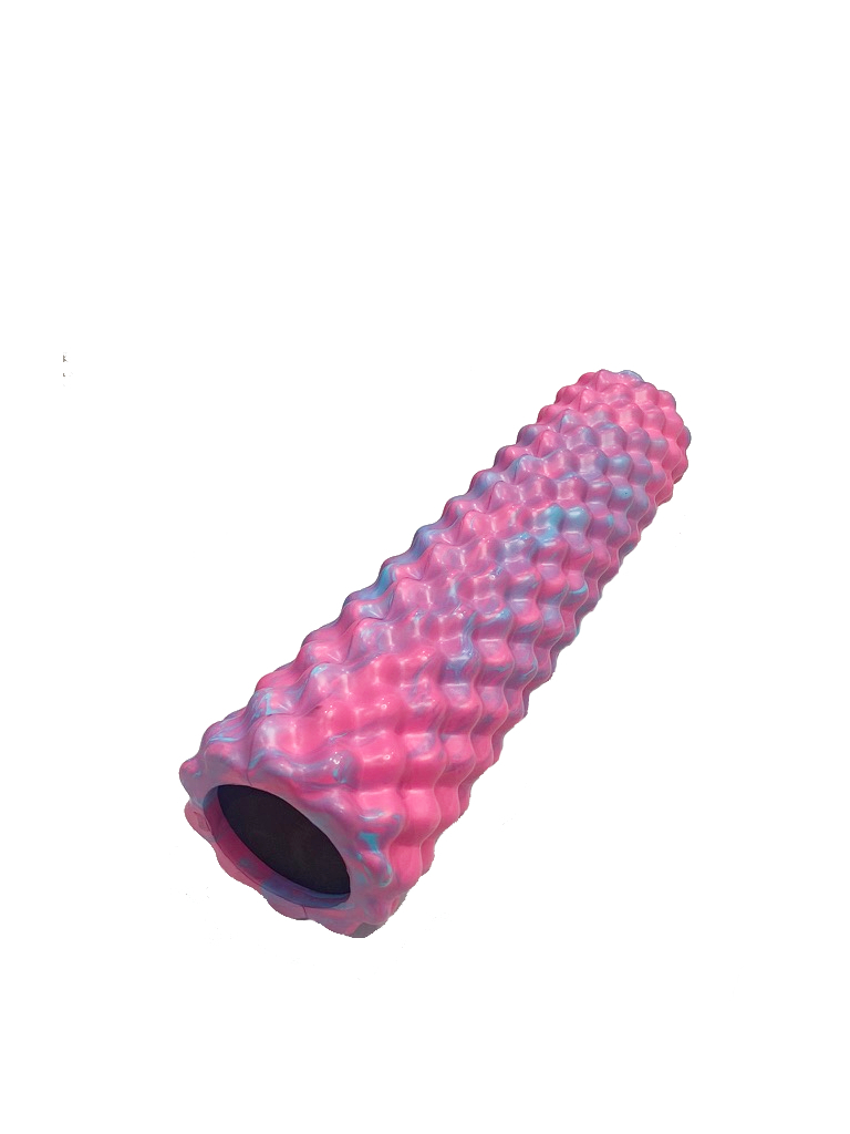 Ролик массажный для йоги Coneli Yoga Bulge 45x12.5 см розовый с голубым