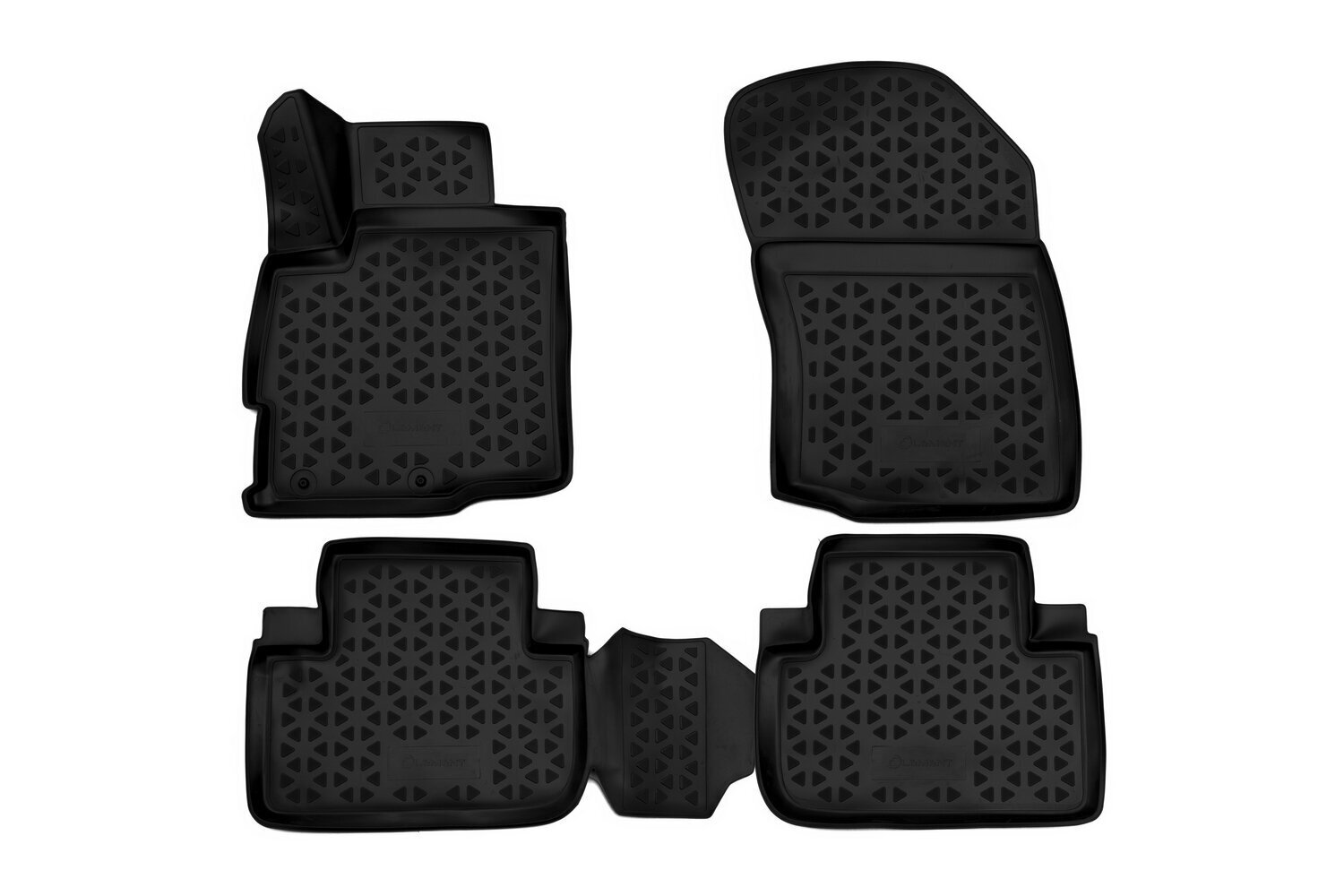 

Коврики Standard, 3D в салон MITSUBISHI Outlander, 2012-2014, 2014- 4 шт. (полиуретан, чёр