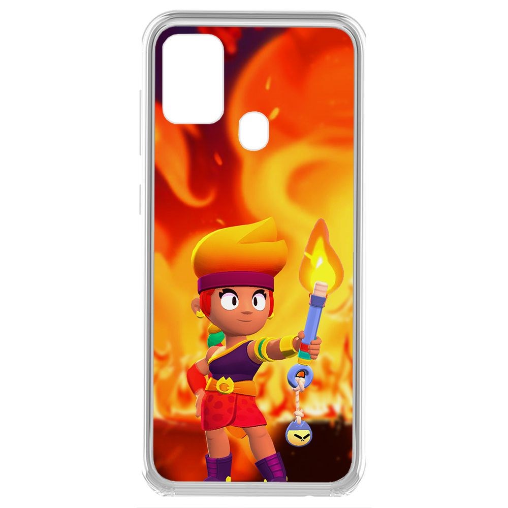 

Чехол-накладка Brawl Stars-Амбер для Samsung Galaxy A21s (A217), Прозрачный