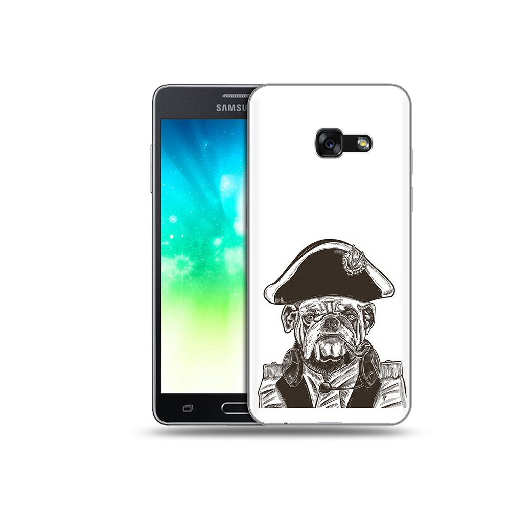 

Чехол MyPads Tocco для Samsung Galaxy A3 (2017) мопс генерал (PT51197.565.483), Прозрачный, Tocco