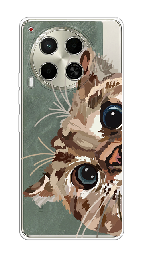 

Чехол на Tecno Camon 30 5G "Любопытный кот", Коричневый;синий;черный, 305550-1