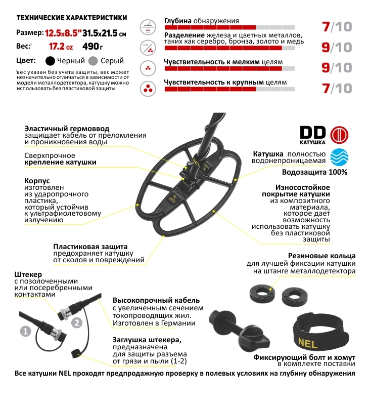 

Катушка NEL Hunter для Quest Q20/Q40, Черный