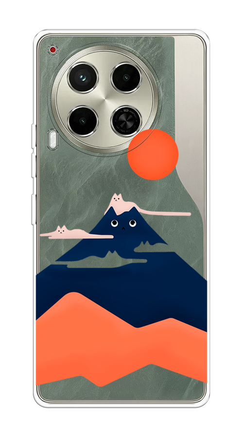 

Чехол на Tecno Camon 30 5G "Кот-гора", Черный;оранжевый, 305550-1