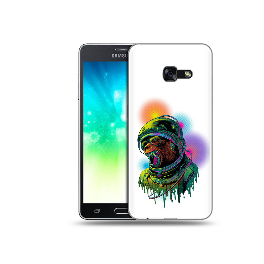 

Чехол MyPads Tocco для Samsung Galaxy A3 (2017) медведь космонавт (PT51197.565.466), Прозрачный, Tocco