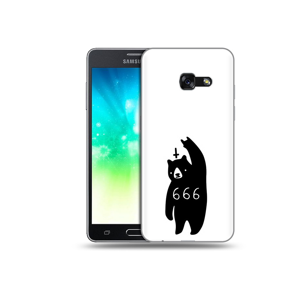 

Чехол MyPads Tocco для Samsung Galaxy A3 (2017) медведь 666 (PT51197.565.462), Прозрачный, Tocco