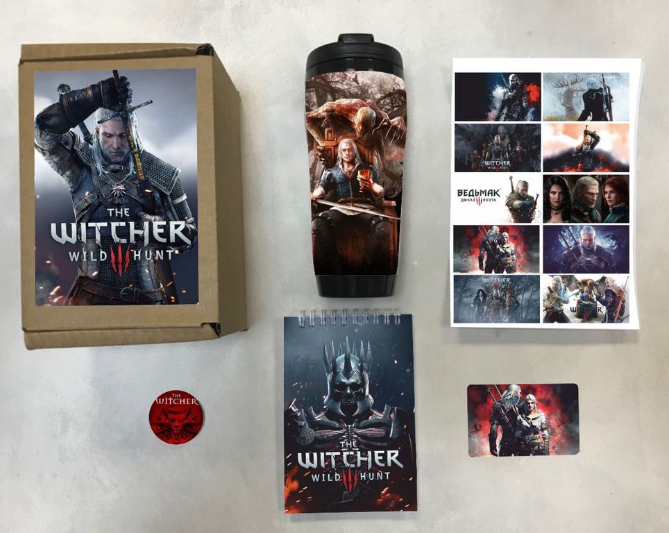 

Бокс с подарком по игре Ведьмак - 3, 51383117, 5 предметов, Бежевый