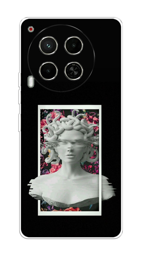 

Чехол на Tecno Camon 30 5G "Web Punk Медуза Горгона", Черный;серый, 305550-1