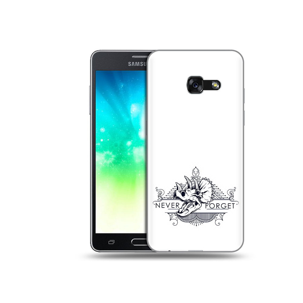 

Чехол MyPads Tocco для Samsung Galaxy A3 (2017) логотип носорога никогда не забуду, Прозрачный, Tocco