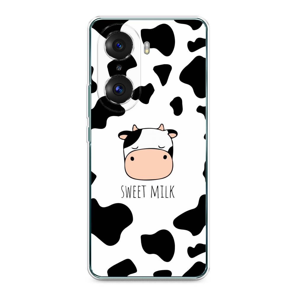 

Чехол на Honor 60 Pro "Sweet milk", Розовый;белый;черный, 6106750-1