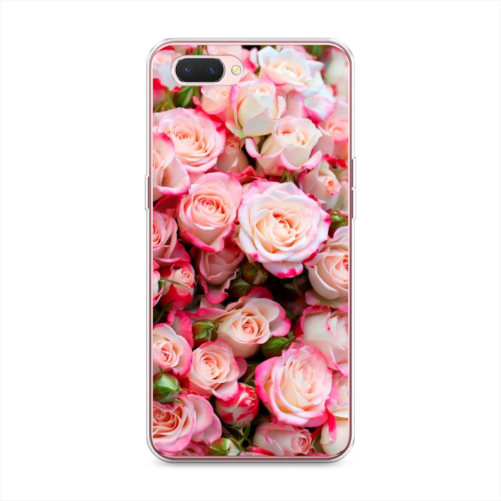 

Чехол на Oppo A3s "Много роз", Розовый, 252050-2
