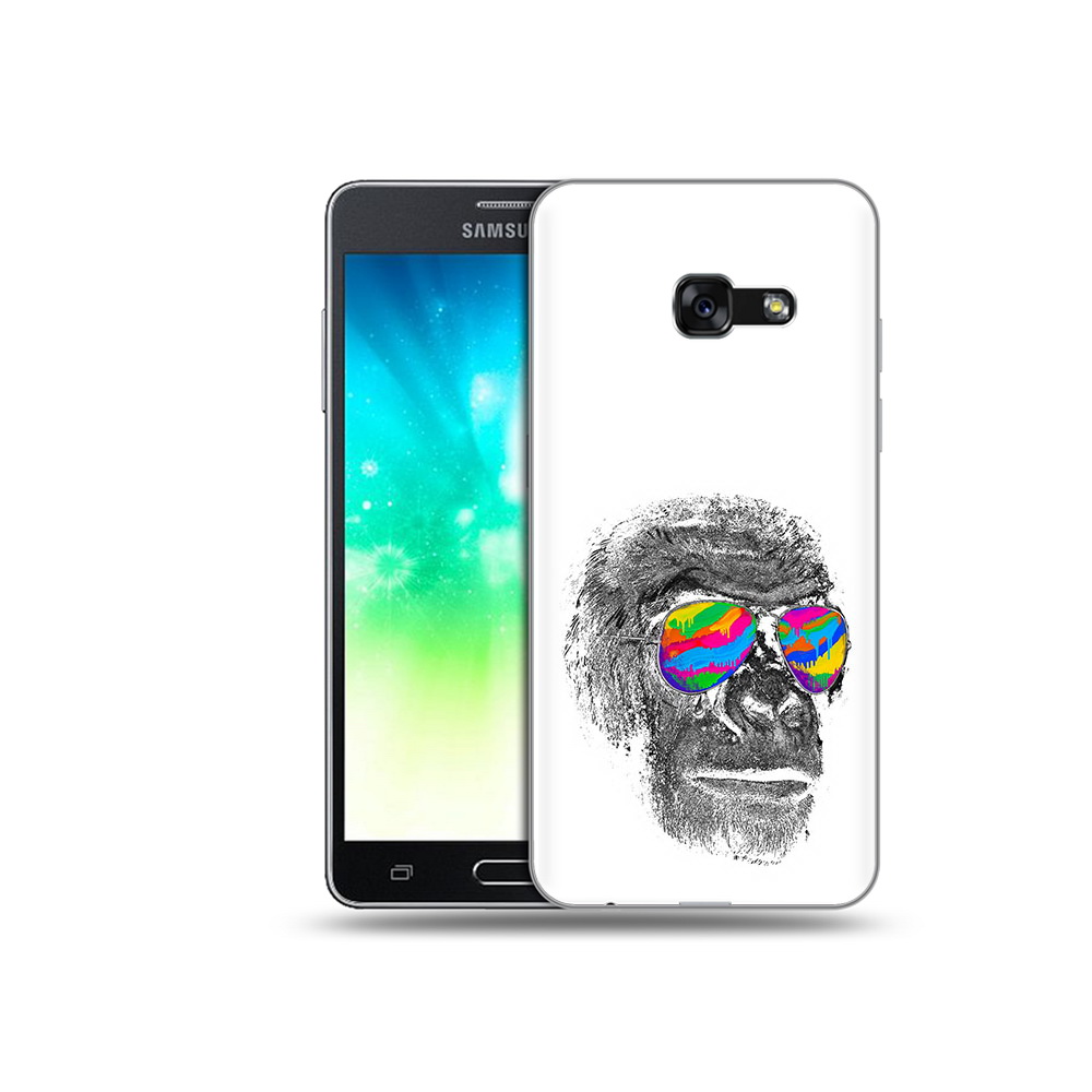

Чехол MyPads Tocco для Samsung Galaxy A3 (2017) крутая обезьяна в очках (PT51197.565.422), Прозрачный, Tocco