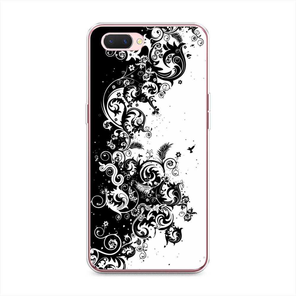 

Чехол на Oppo A3s "Черно белый узор", Белый;черный;серый, 252050-3