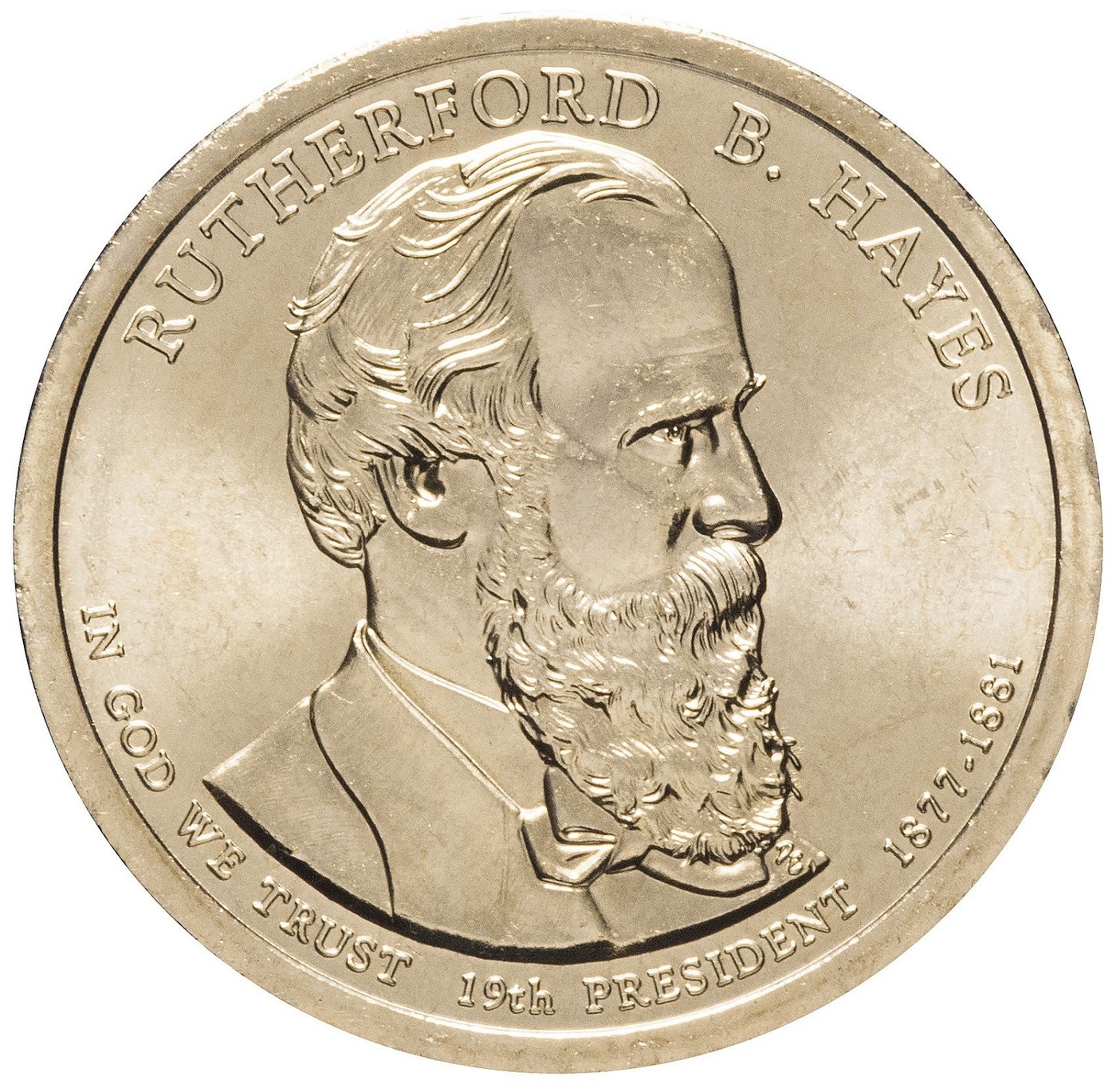 Монета 1 доллар Ратерфорд Хейз, Президенты США 2011 UNC
