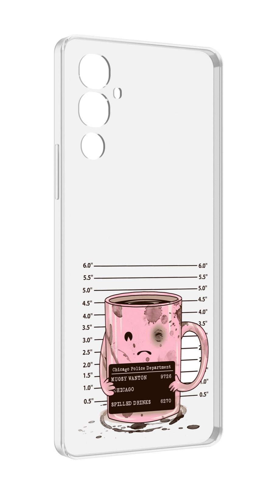 

Чехол MyPads кружка для Tecno Pova 4, Прозрачный, Tocco