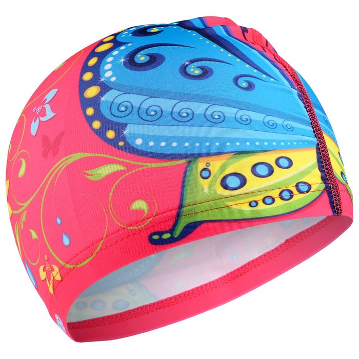 фото Onlytop шапочка для плавания детская тканевая «бабочка», обхват 46-52 см