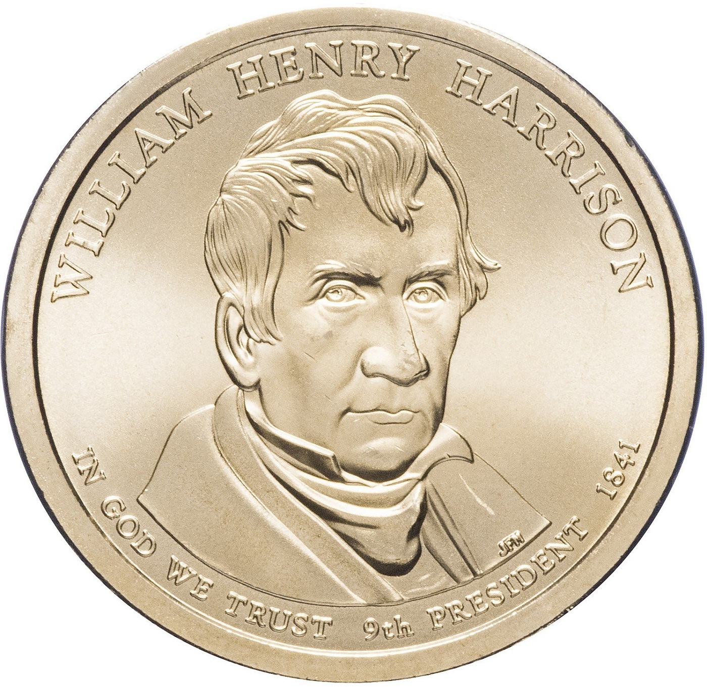 

Монета 1 доллар Уильям Гаррисон, Президенты, США, D 2009 UNC