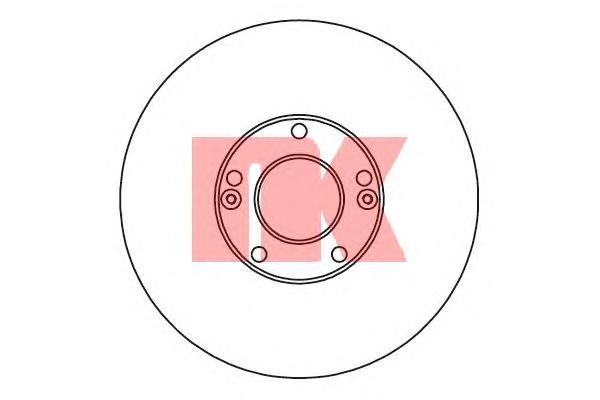 

Тормозной диск передний Nk 203433