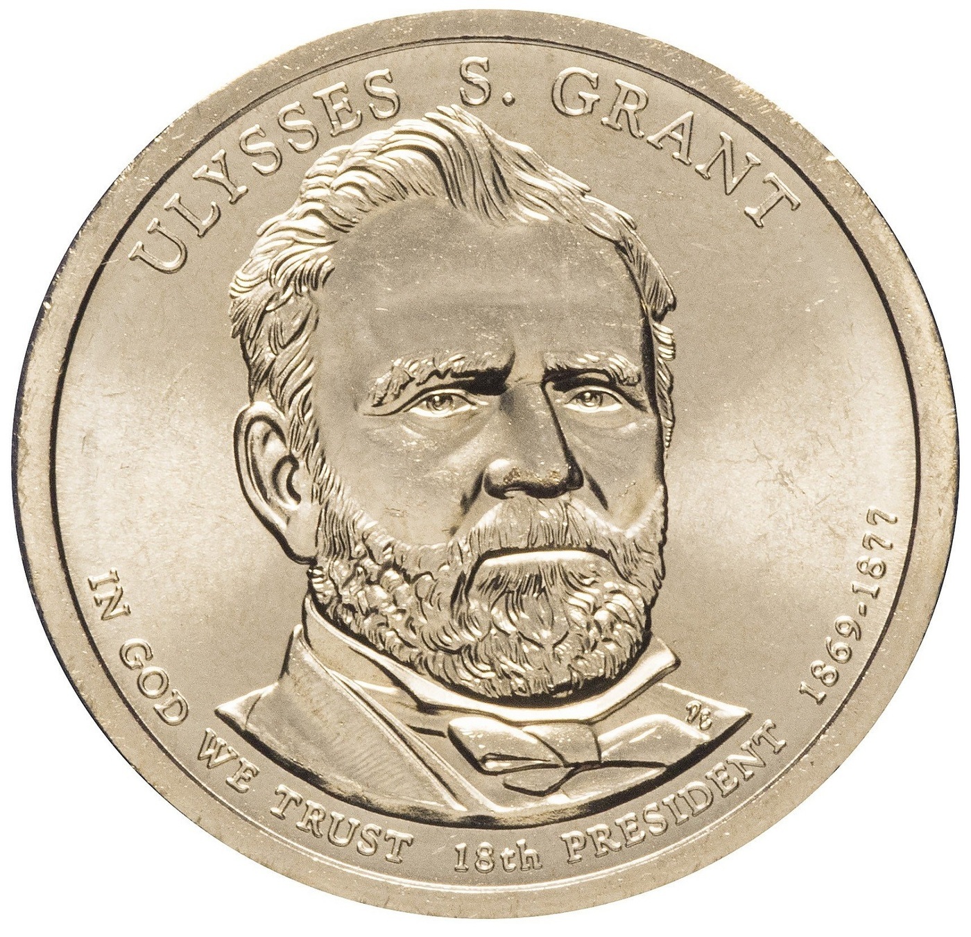 

Монета 1 доллар Улисс Грант, Президенты, США, D 2011 UNC