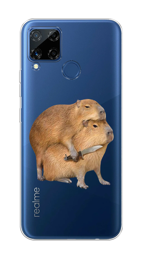 

Чехол на Oppo Realme C15 "Капибара с ножом", 255050-1