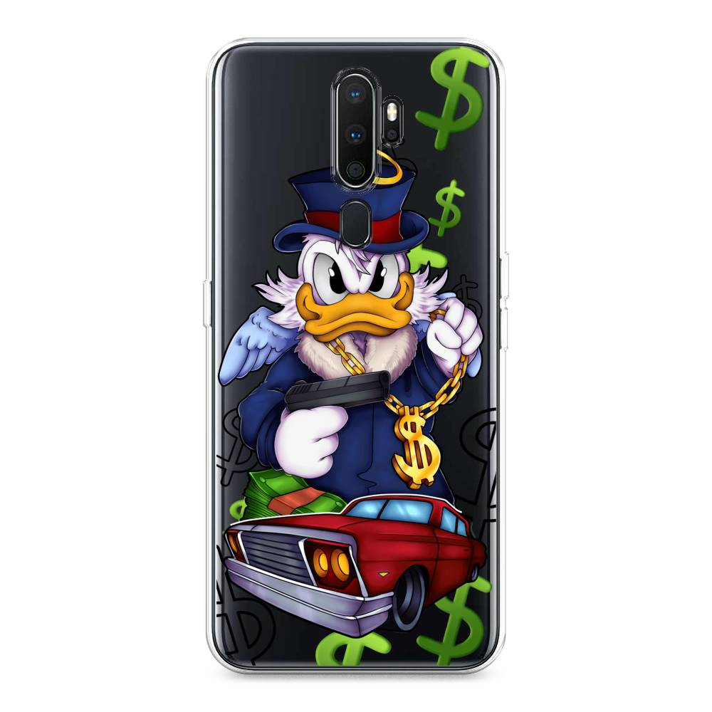 

Чехол на Oppo A5 "Scrooge McDuck with a Gold Chain", Красный;синий;белый, 251950-6