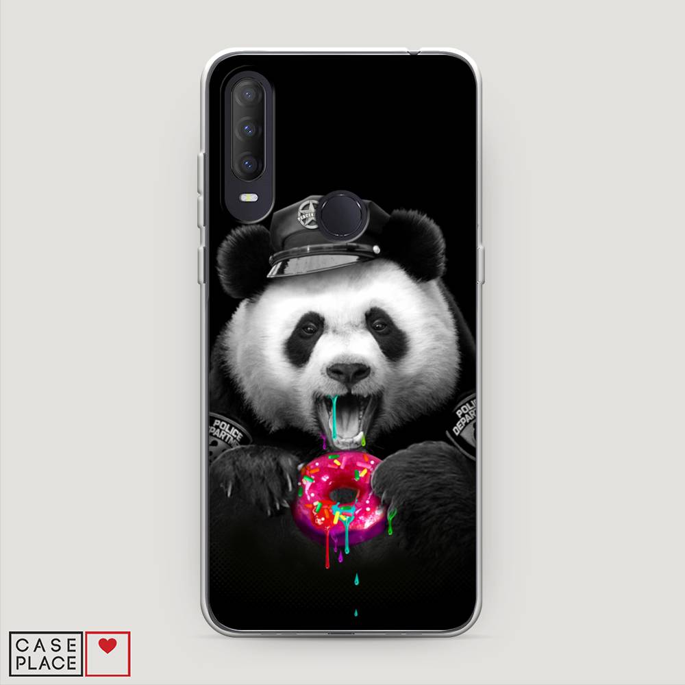 фото Силиконовый чехол "панда police" на alcatel 1s (2020) awog